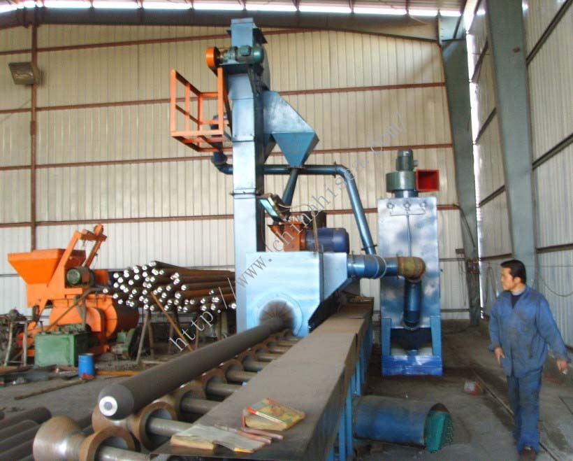 Steel Pipe Sand Blasting Machine