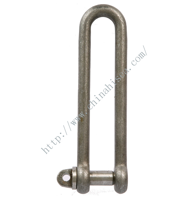 Long Dee Piling Shackle with Screw Collar Pin