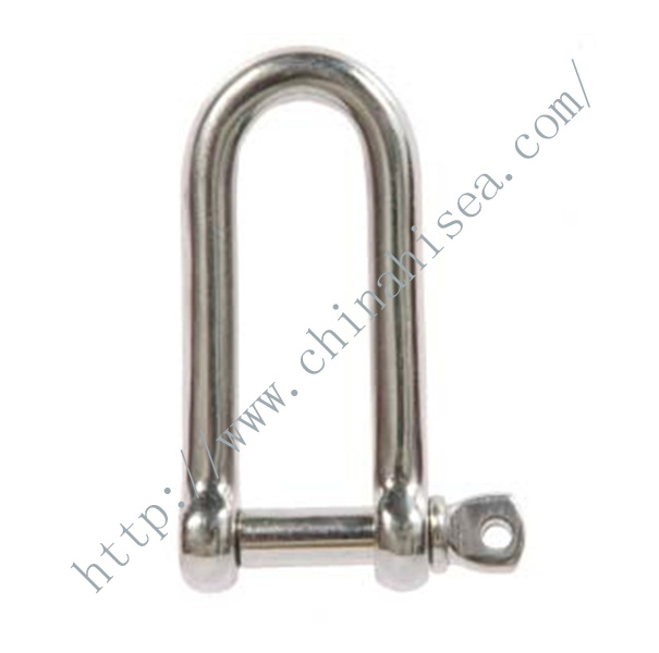 Stainless Steel Long Dee Shackle with Screw Pin