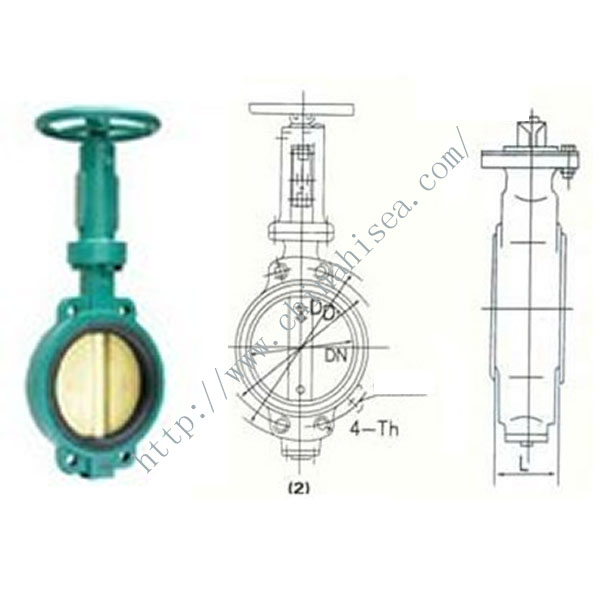 1.0 Mpa Screw Driven Butterfly Valve Drawing.jpg