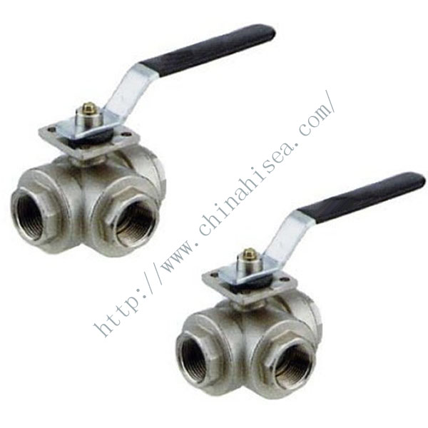 50 mm Full Bore Three Way Ball Valve