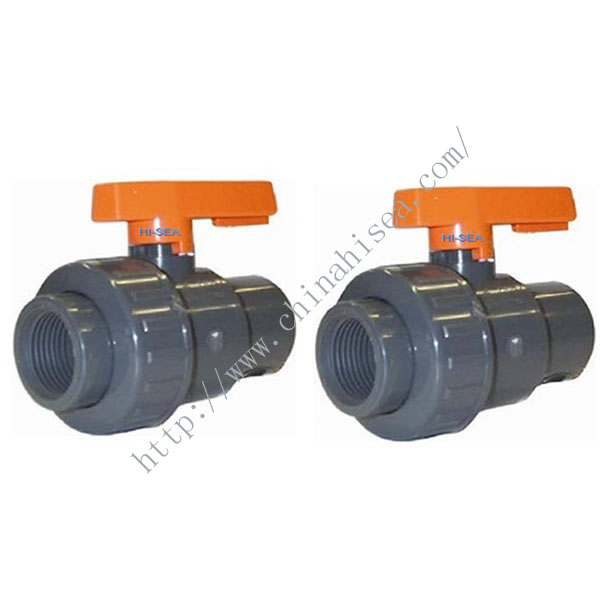 Single Union Black Colour ABS UPVC Ball Valves