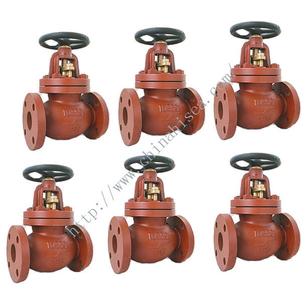 Marine Cast Iron Globe Valve JIS F7307 10K