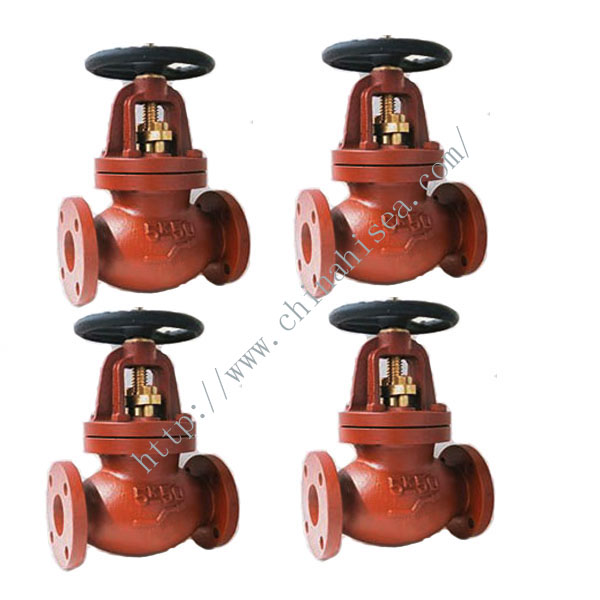 Marine Cast Iron Screw Down Check Globe Valves JIS F7353 5K