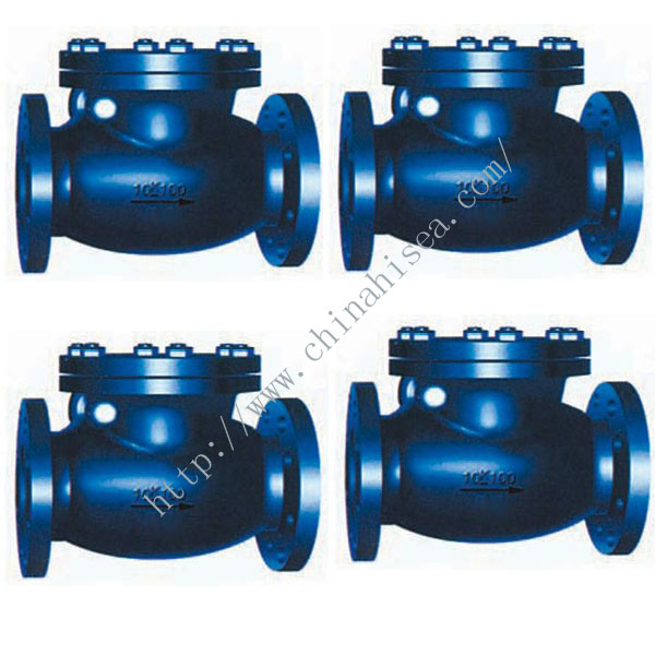 Marine Cast Iron Swing Check Valve JIS F7373 10K