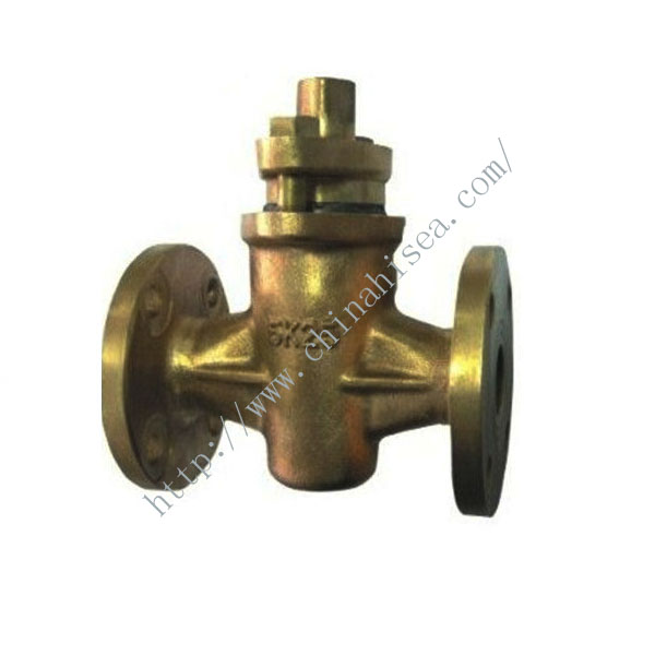 JIS F7381 5K Marine Bronze Flanged Plug Valve