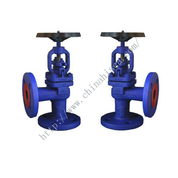 Marine Angle Pattern PN40 Rated Cast Steel Globe Valve