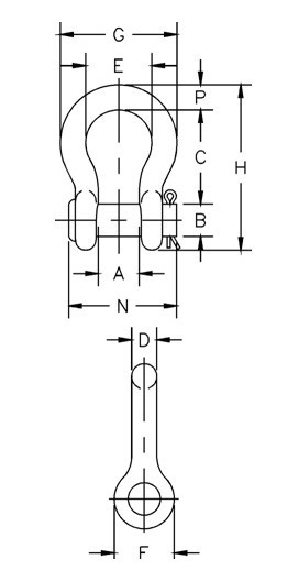 G-213 S-213 Round Pin Anchor Shackles-drawing.jpg