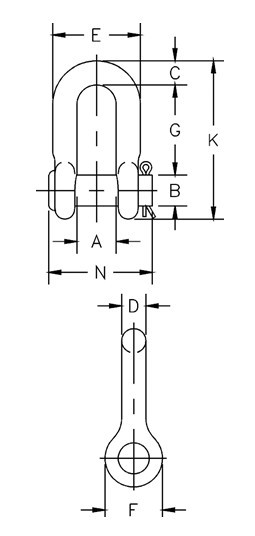 G-215  S-215 Round Pin Chain Shackles-drawing.jpg