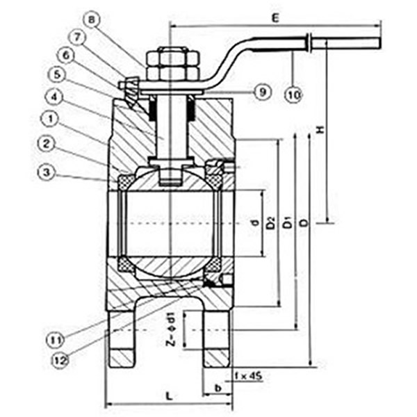 Clamp Ball Valve Stereogram