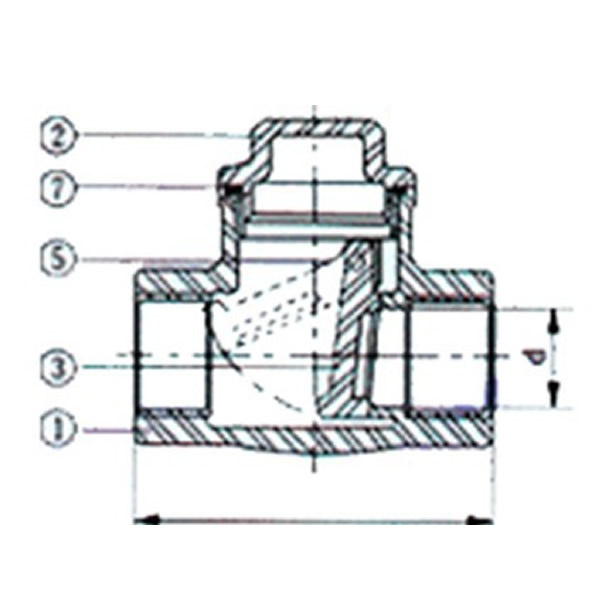 H14W Internal Thread Check Valve Working Theory