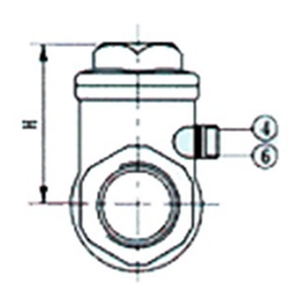 H14W Internal Thread Check Valve Drawing