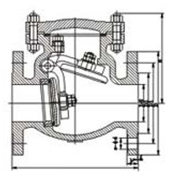 H44H 300 LB API Check Valve