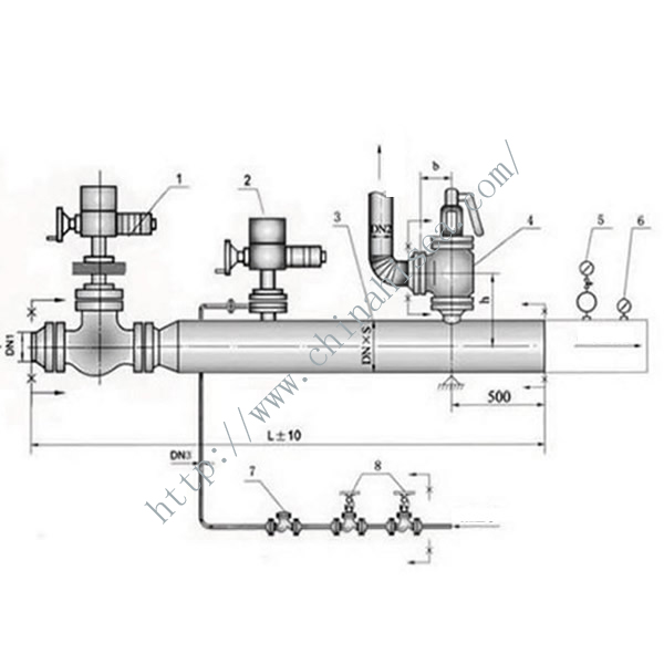 Temperature Pressure Releasing Valve Drawing 