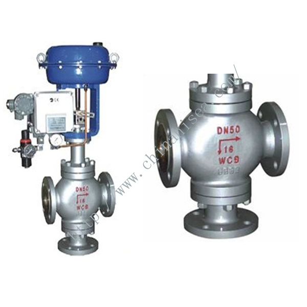 Pneumatic Diaphragm Three Way Regulating Valve and Actuator 