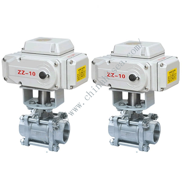 Electric Three Pieces Ball Valve