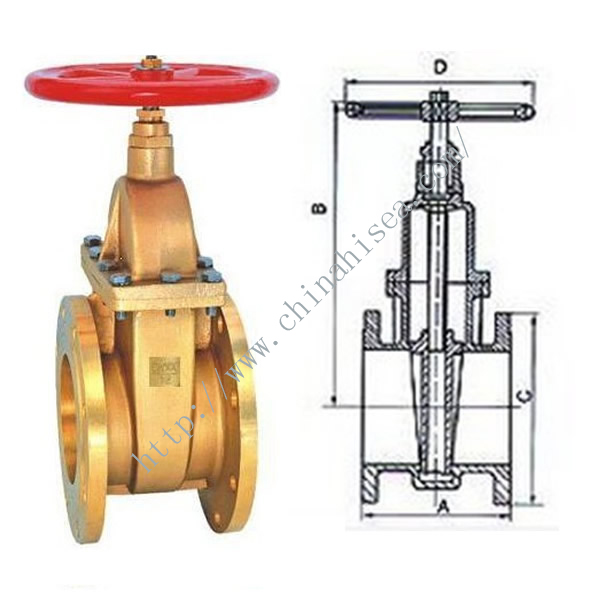Brass Gate Valve Sample and Drawing