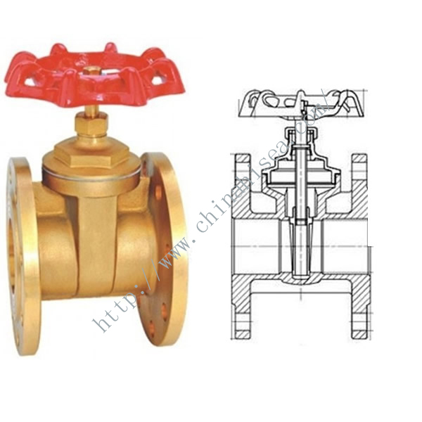 Smaller Brass Gate Valve Sample and Drawing 