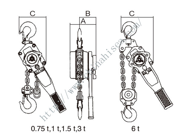 VA Type Lever Hoist-drawing.jpg