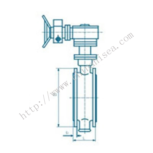 API Butterfly Valve Side View