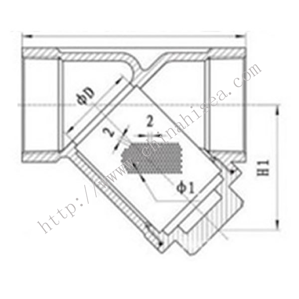 Valve Y Type Filter Drawing