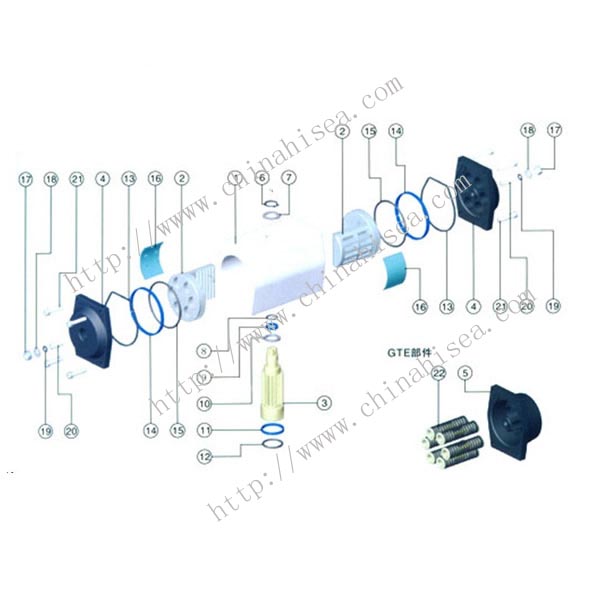 Double Acting Pneumatic Actuator Each Part