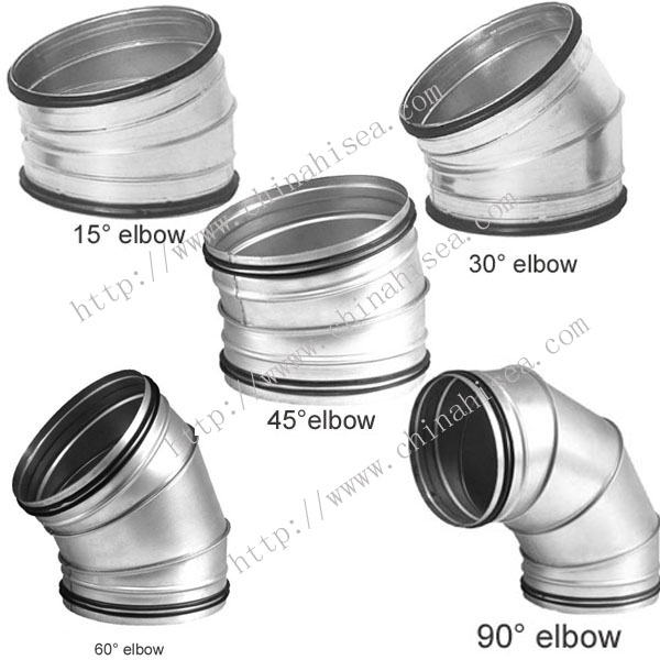 Spiral Ducting Elbow