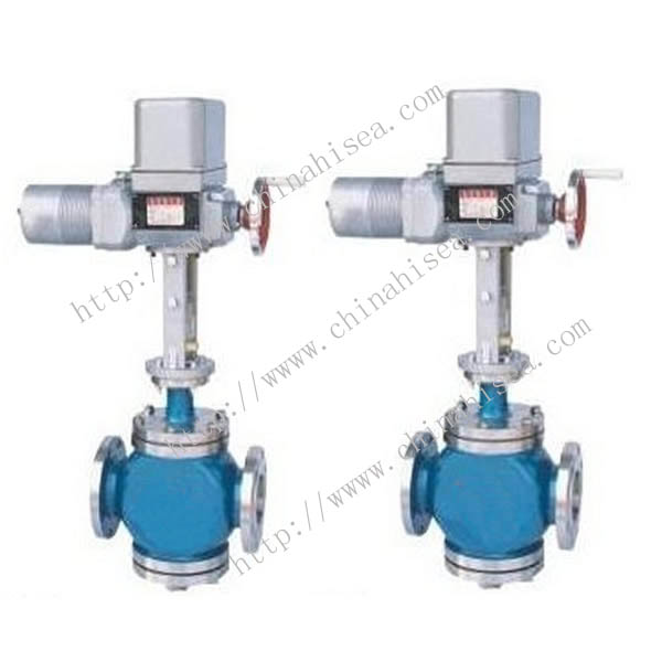 Electric Single Seat Adjusting Valve Light Blue Colour