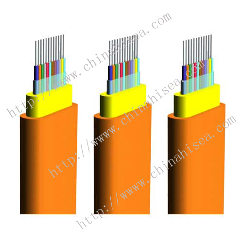 Ribbon flat fiber optic cable GJDFJV