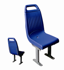 Plastic injection seat