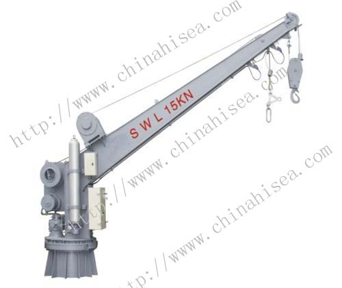 Single arm rotary boat/raft davit (with crane)