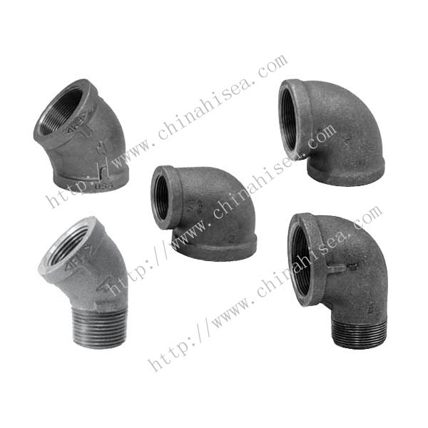 Malleable iron class 150 elbows