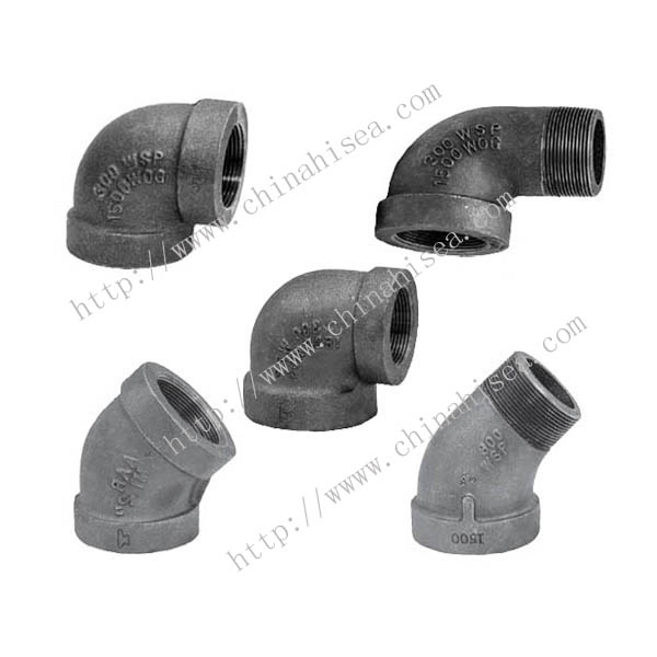 Malleable iron class 300 elbows