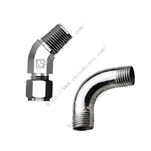 Stainless steel threaded elbows DIN