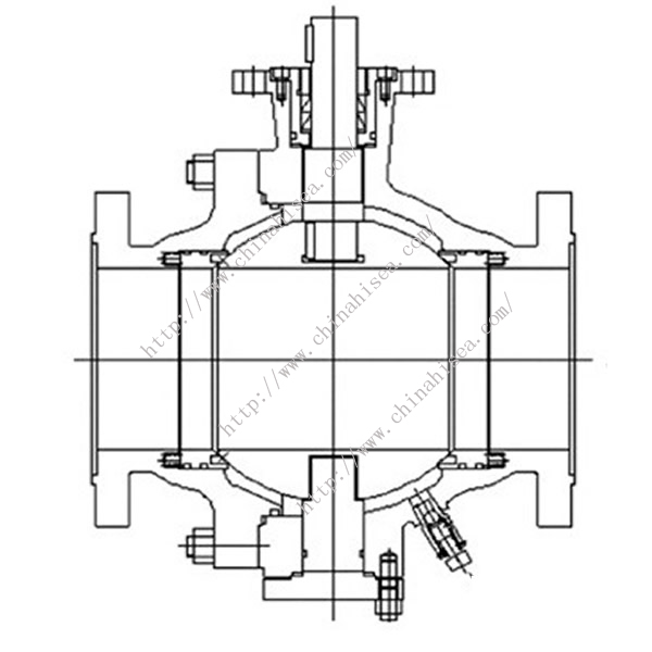 G2070 Soft Sealing Ball Valve Drawing