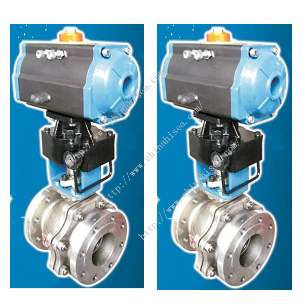 the G4100 Pneumatic Teflon Lined Ball Valve