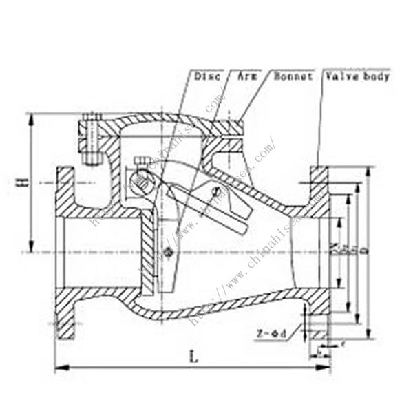 Water Treatment Valve Drawing