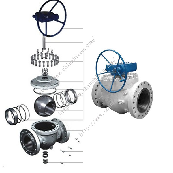 Flange Fixed Ball Valve Each Part