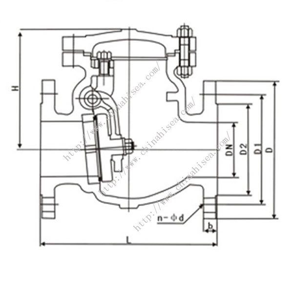 Chemical Industry Check Valve Drawing