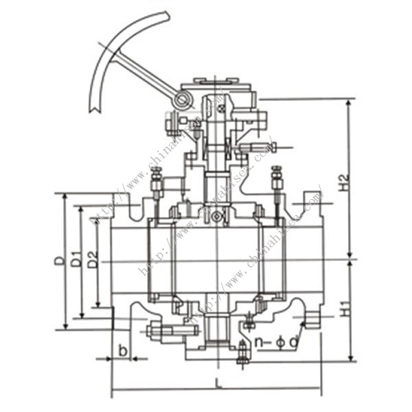 Worm Gear Ball Valve Drawing