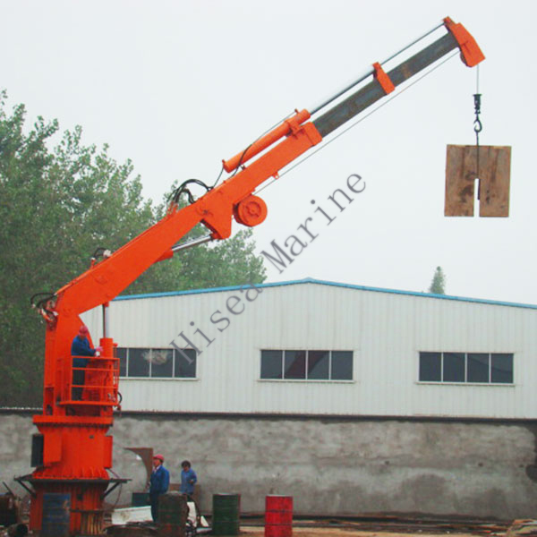 Electric Hydraulic Marine Knuckle Telescopic Boom Crane 