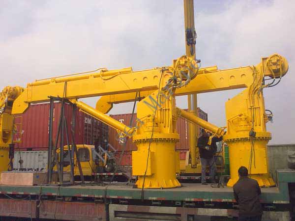 38KN 8M Hydraulic Marine Deck Crane