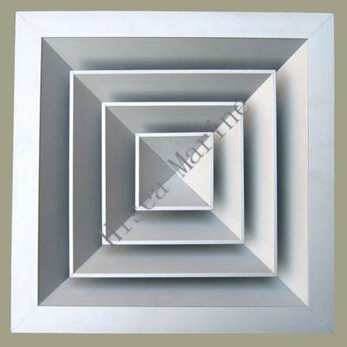 Square aluminum ceiling diffuser